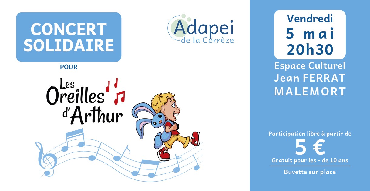 Concert solidaire pour les oreilles d'Arthur