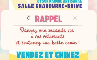 RAPPEL : Vide-dressing solidaire à Brive : à vos vêtements !